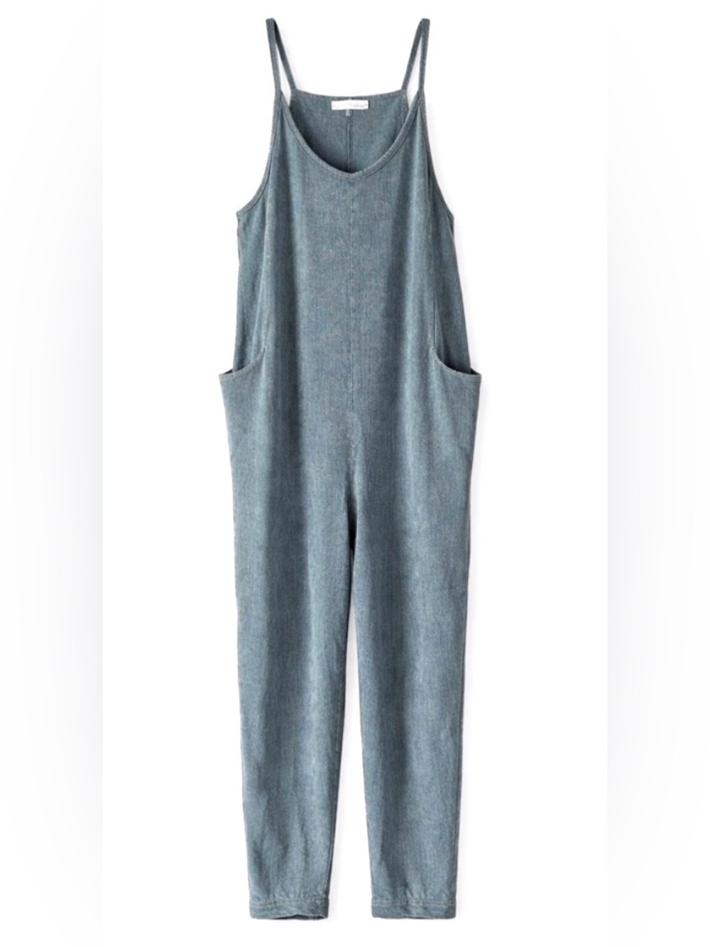 Sincerely Jules Relaxed Jumpsuit, Medium - Green Mineral Wash EUC